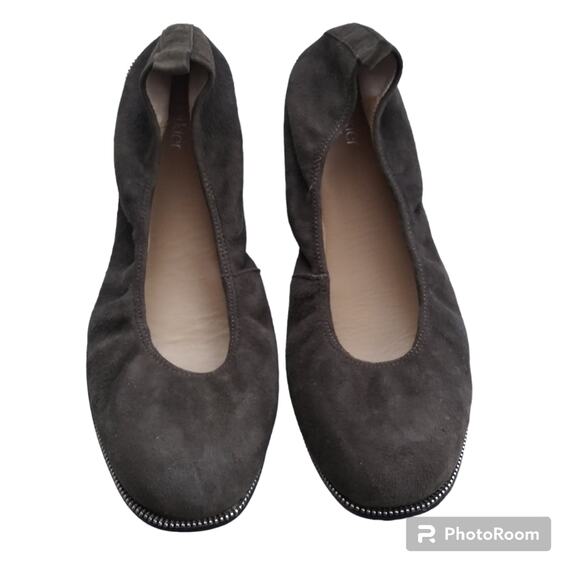 Botkier New York Mason Ballet Flat Artsy Zipper Trim Brownish Green  Size 8.5 - Picture 1 of 11